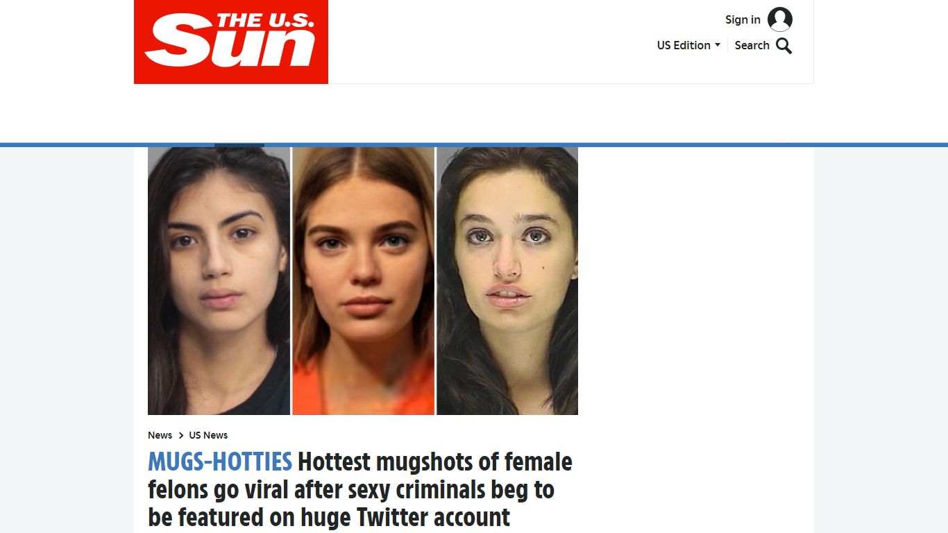 Hottest mugshots of female felons go viral after sexy criminals beg to ...